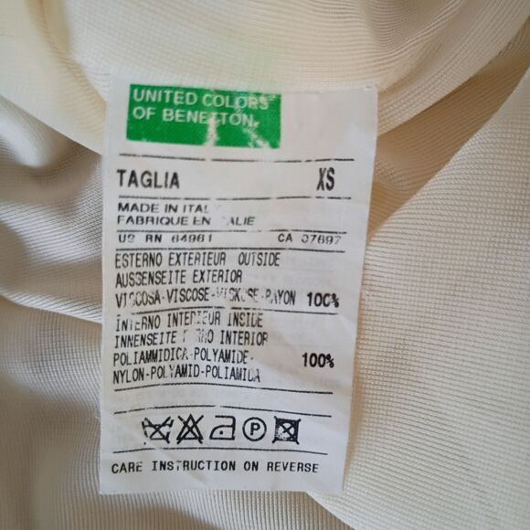 United Colors of Benetton Italy Floral Sleeveless Dress Scoop Neck XS - Picture 7 of 8